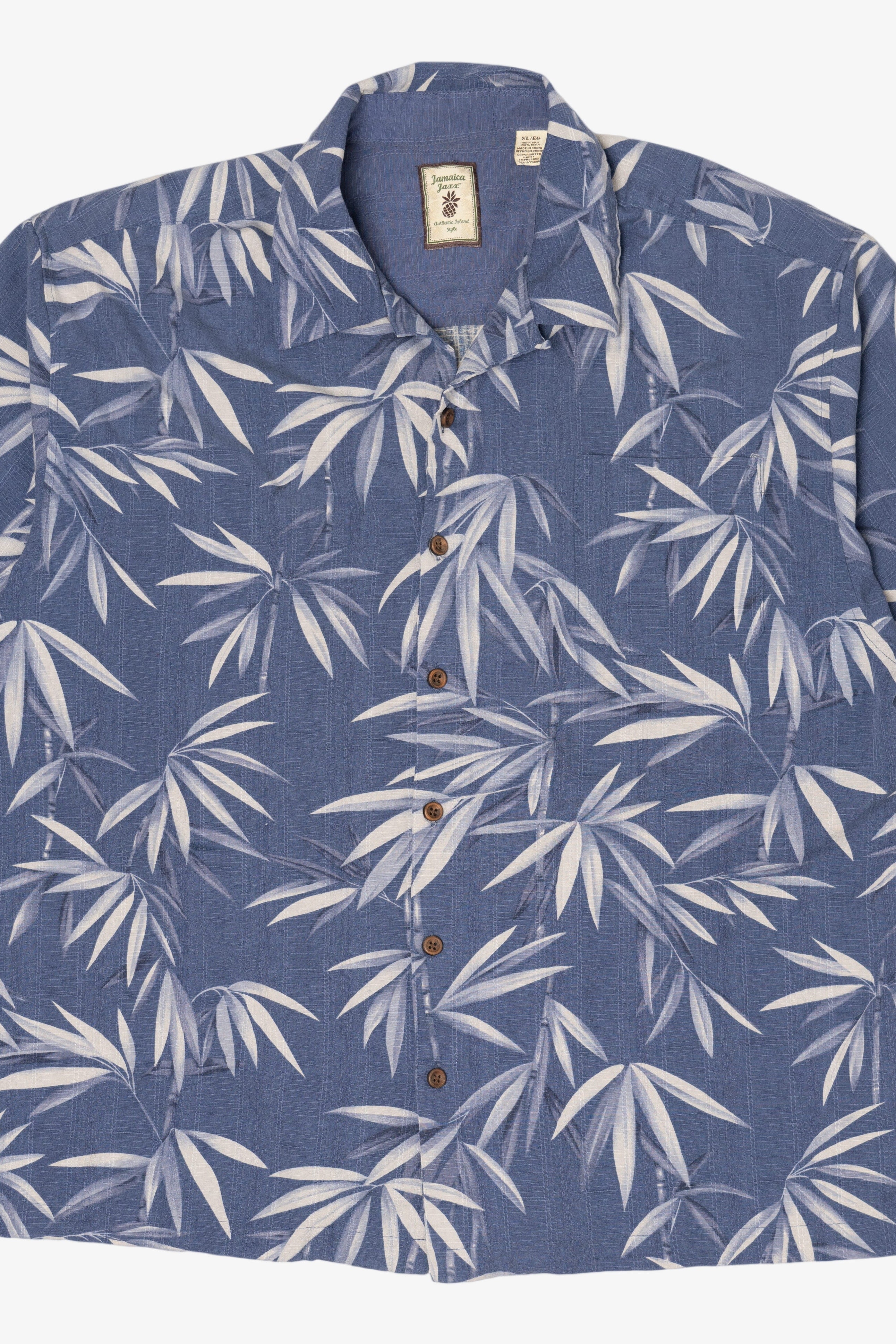 Blue Jamaica Jaxx Hawaiian Button Up Shirt (2000s)