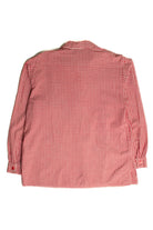Vintage Embroidered Roses Gingham Button Up Shirt (sz. Medium)