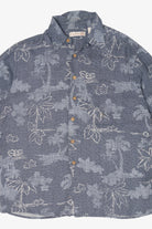 Vintage Blue Caribbean Hawaiian Button Up Shirt (2000s)