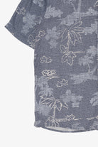 Vintage Blue Caribbean Hawaiian Button Up Shirt (2000s)