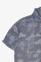 Vintage Blue Caribbean Hawaiian Button Up Shirt (2000s)