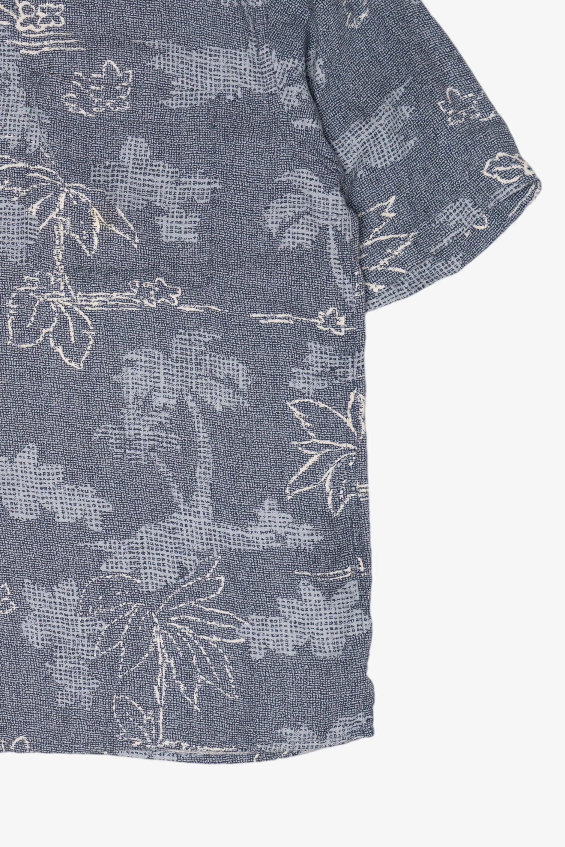 Vintage Blue Caribbean Hawaiian Button Up Shirt (2000s)
