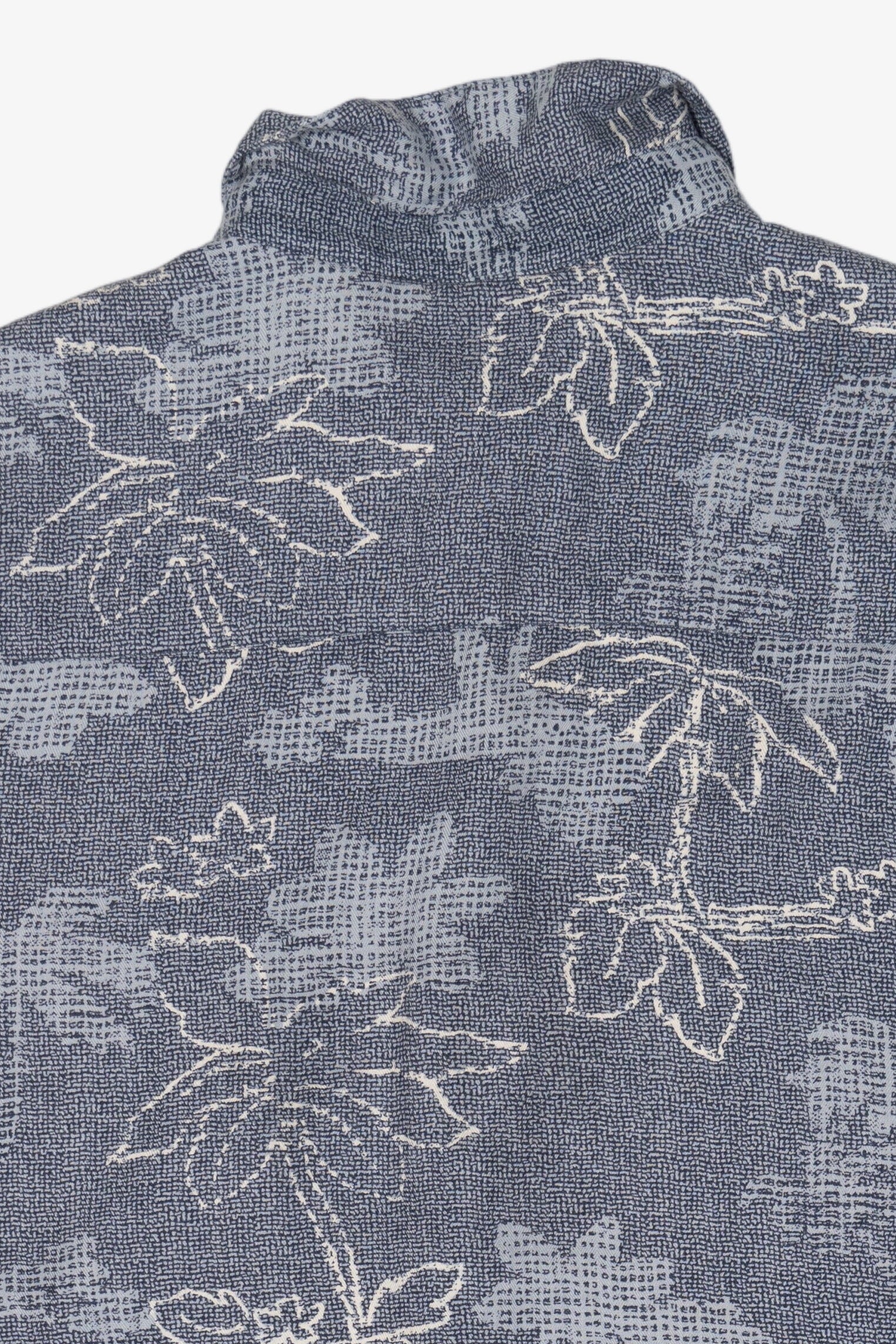 Vintage Blue Caribbean Hawaiian Button Up Shirt (2000s)