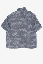 Vintage Blue Caribbean Hawaiian Button Up Shirt (2000s)