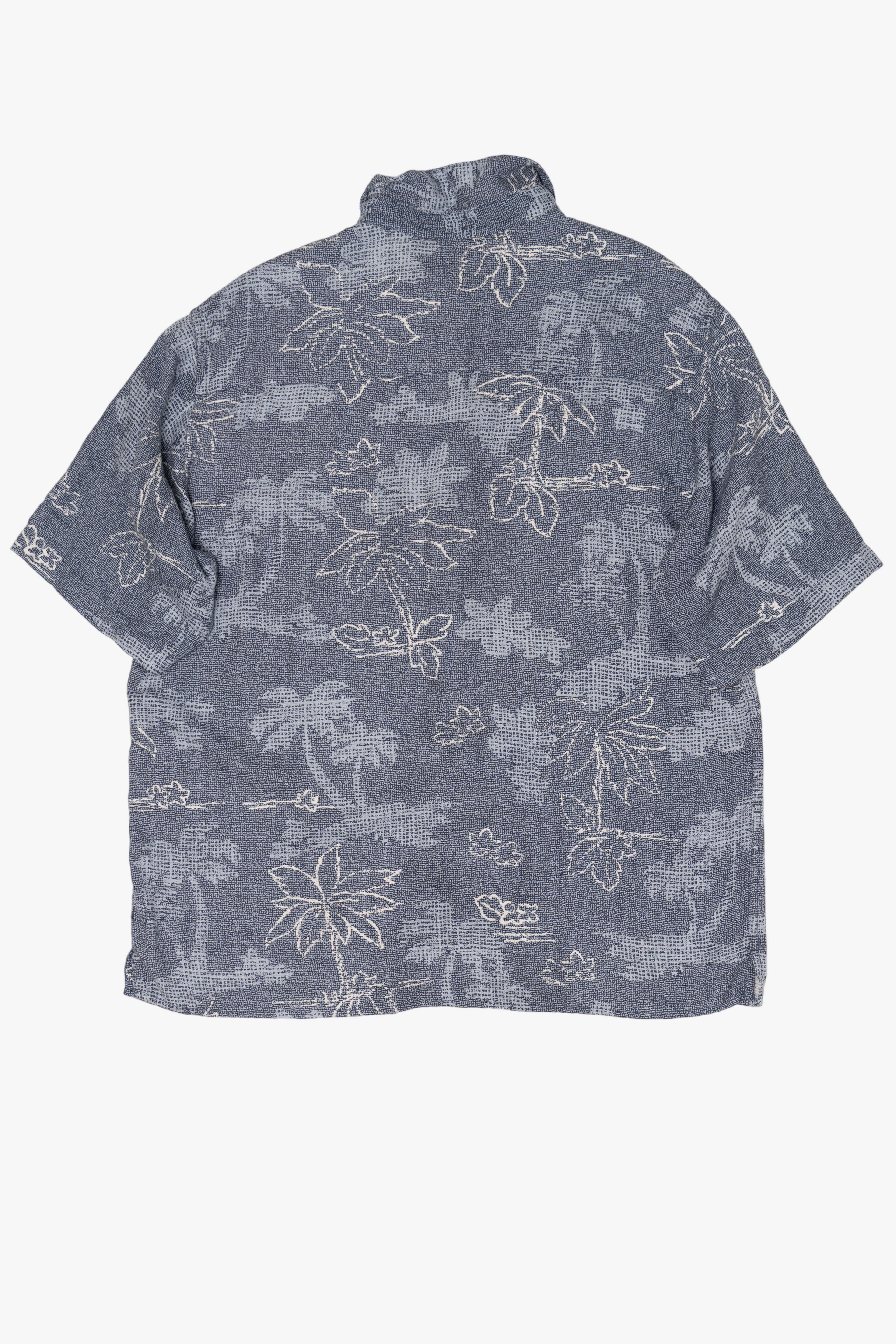 Vintage Blue Caribbean Hawaiian Button Up Shirt (2000s)
