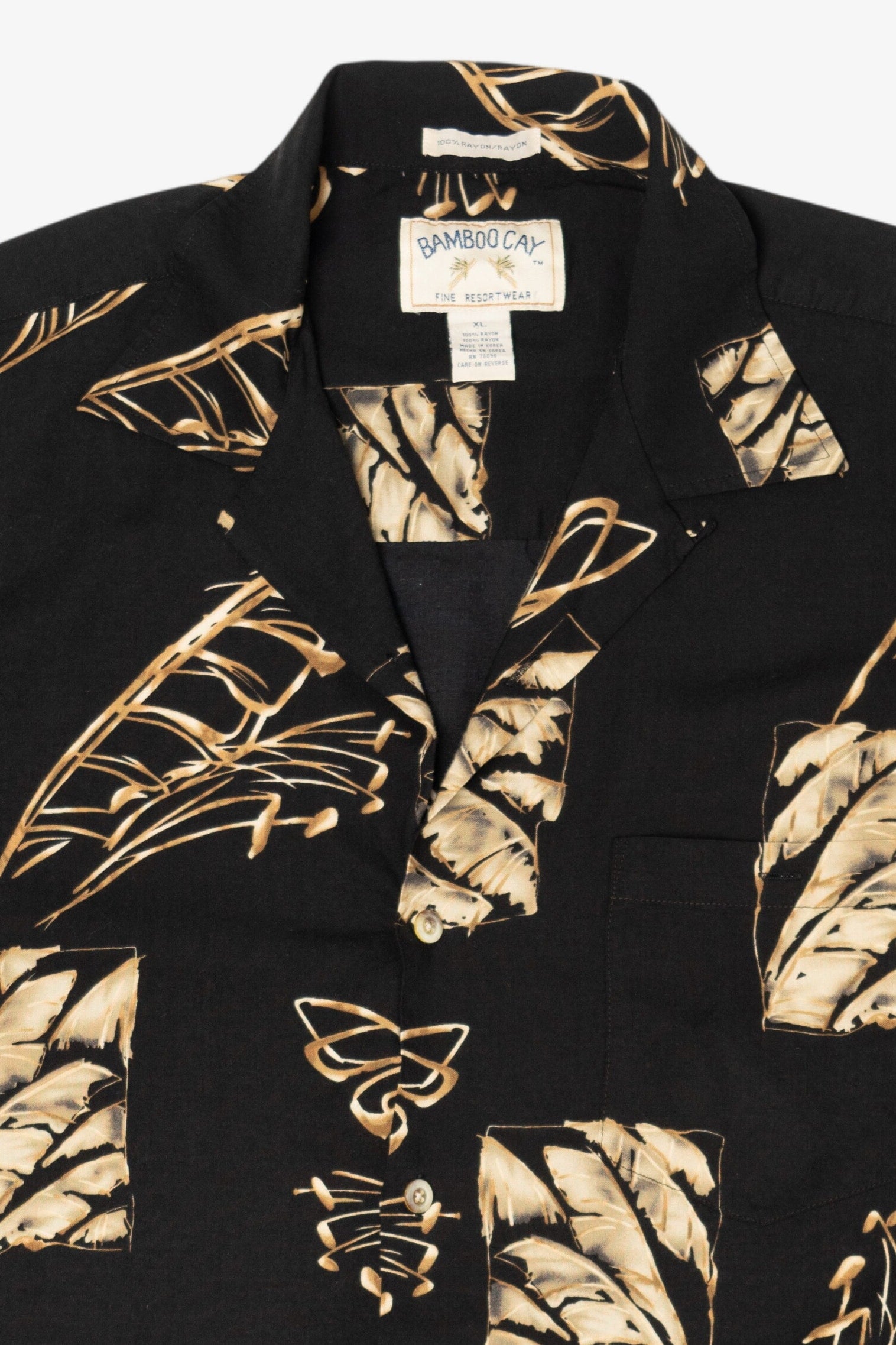 Vintage Black Bamboocay Hawaiian Button Up Shirt (2000s)