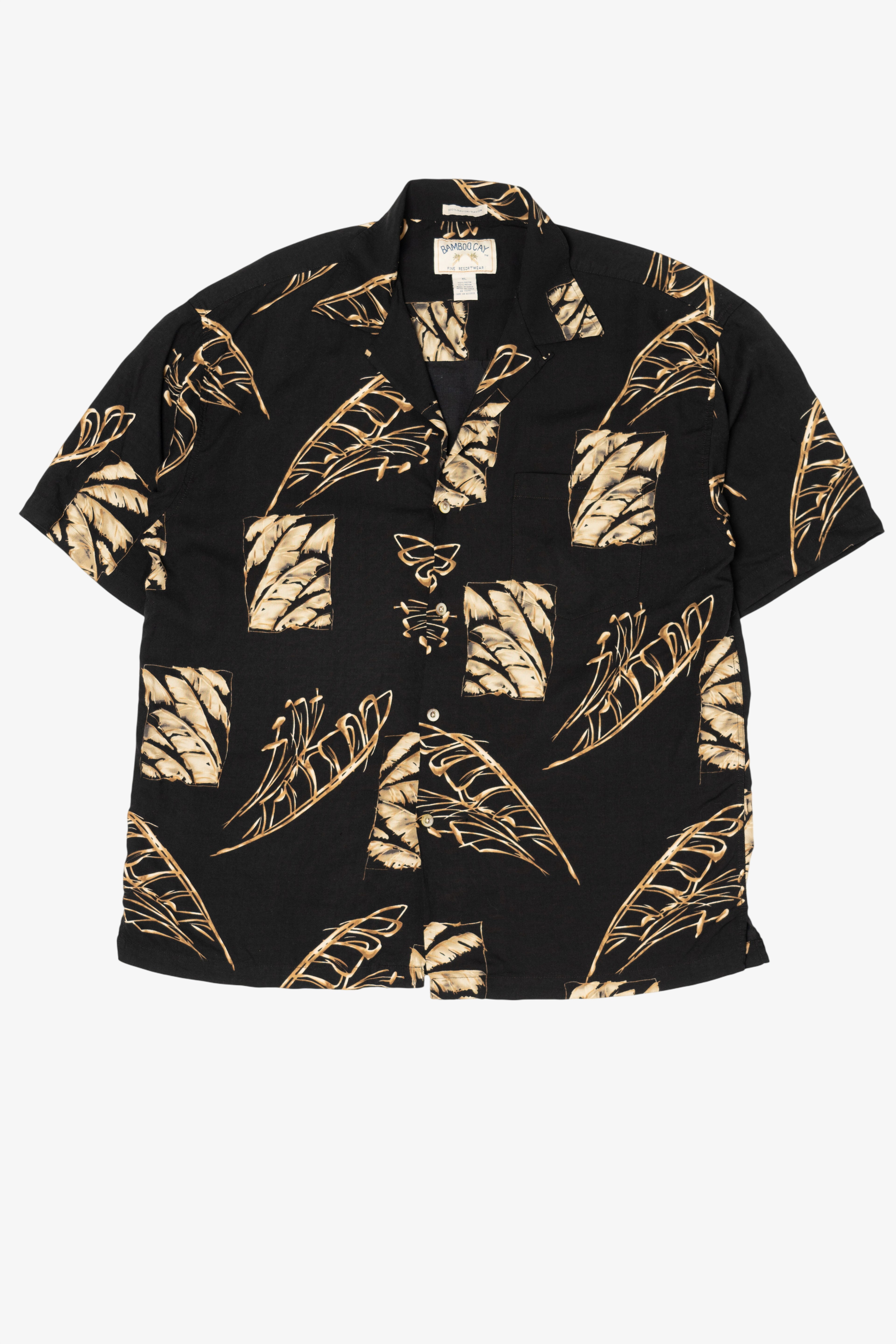 Vintage Black Bamboocay Hawaiian Button Up Shirt (2000s)