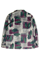 Vintage Leaf Print Button Up Shirt (sz. Medium)