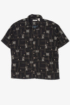Black Moda Campia Sailboats Button Up Shirt (2000s)