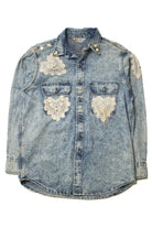 Vintage Lace & Beads Carhartt Button Up Shirt (sz. X-Large)
