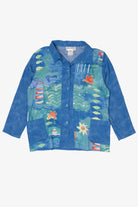 Vintage Blue Peter Popovitch Button Up Shirt (1990s)