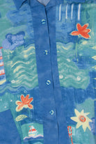 Vintage Blue Peter Popovitch Button Up Shirt (1990s)