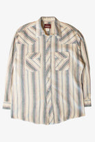 Vintage Wrangler Striped Pearl Snap Button Up (1990s)