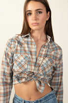 Vintage Plaid Levi's Pearl Snap Button Up Shirt (1970s)