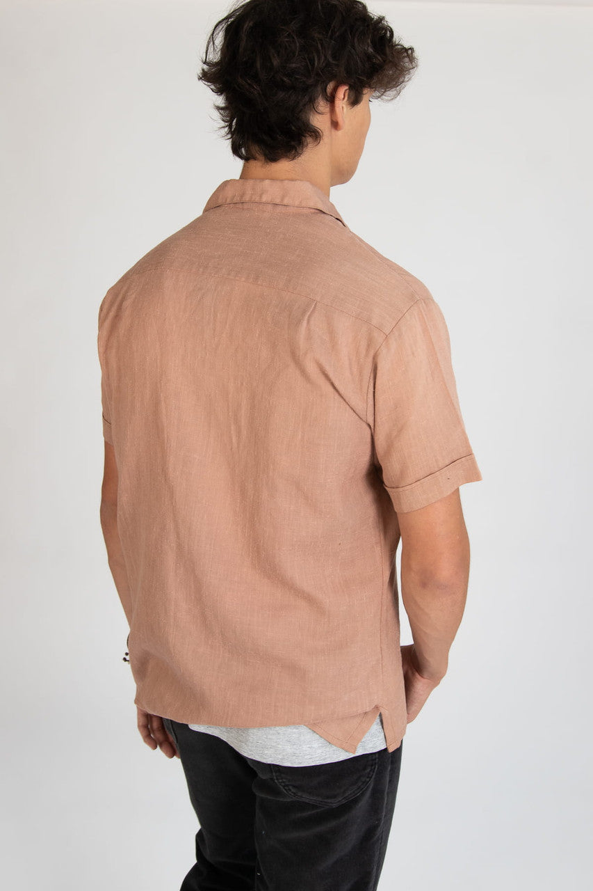 Vintage Borsalino Linen Button Up Shirt (1980s)