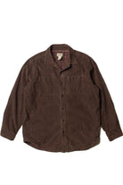 L.L. Bean Flannel Lined Corduroy Button Up Shirt