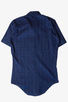 Vintage Navy Blue Short Sleeve Button Up Shirt (1960s)