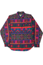 Vintage Wrangler Southwestern Print Button Up Shirt