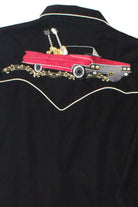 Scully Embroidered Guitar & Cadillac Pearl Snap Button Up Shirt