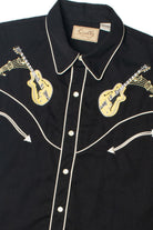 Scully Embroidered Guitar & Cadillac Pearl Snap Button Up Shirt