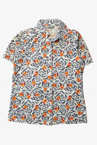 Vintage Polyester Floral Button Up Shirt (1970s)