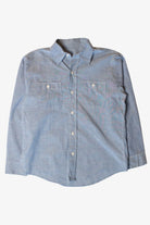 Vintage Blue Chambray Button Up Shirt (1980s)