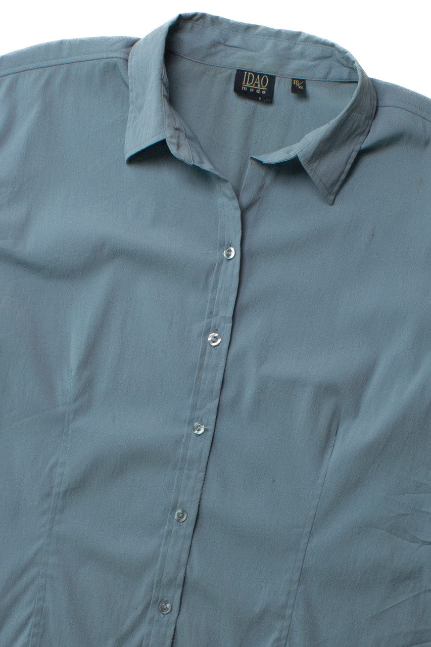 Vintage Half Sleeve Button Up Shirt (1990s)