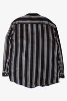 Vintage Black Striped Button Up Shirt (1990s)