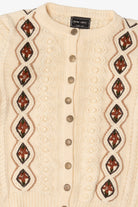 Vintage Ivory Avant Garde Fisherman Cardigan (1990s)