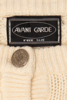 Vintage Ivory Avant Garde Fisherman Cardigan (1990s)