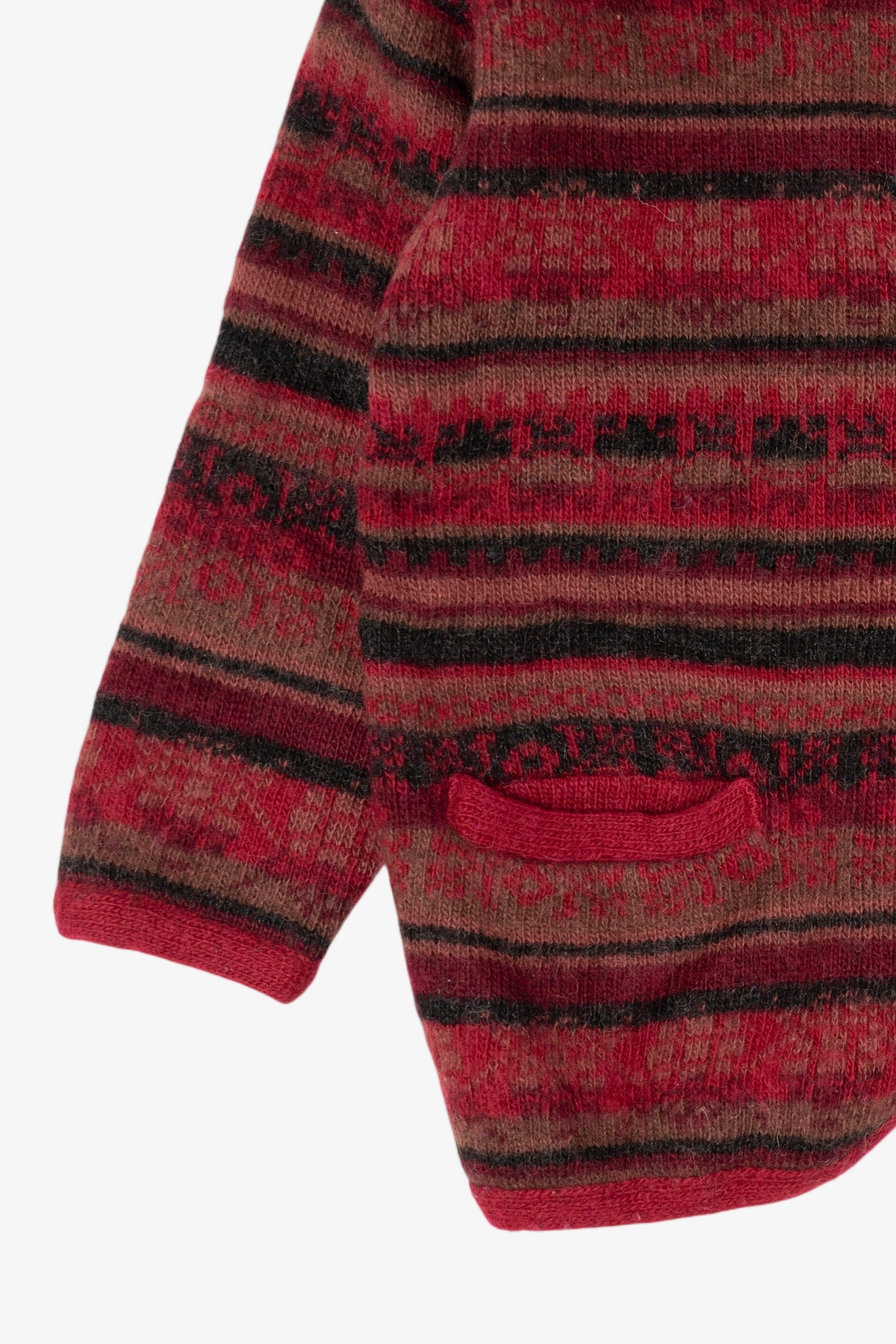 Vintage Red Deerberg Cardigan Sweater (1990s)