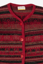 Vintage Red Deerberg Cardigan Sweater (1990s)