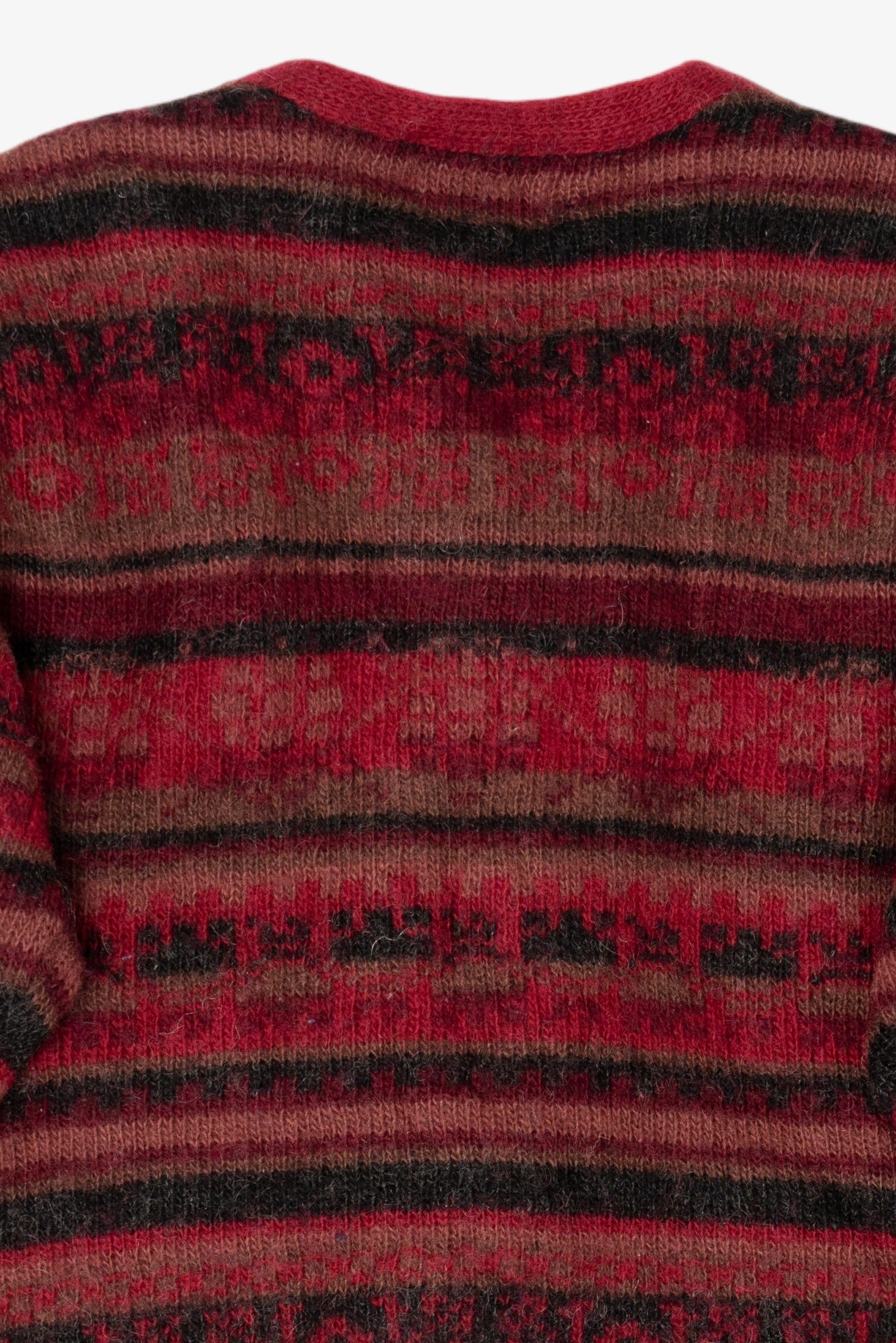 Vintage Red Deerberg Cardigan Sweater (1990s)