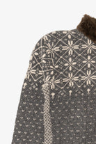 Vintage Dark Gray Maurices Fair Isle Cardigan (1990s)