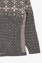 Vintage Dark Gray Maurices Fair Isle Cardigan (1990s)