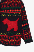 Vintage Red Tally-Ho Scottie Dogs Cardigan Sweater (1980s)