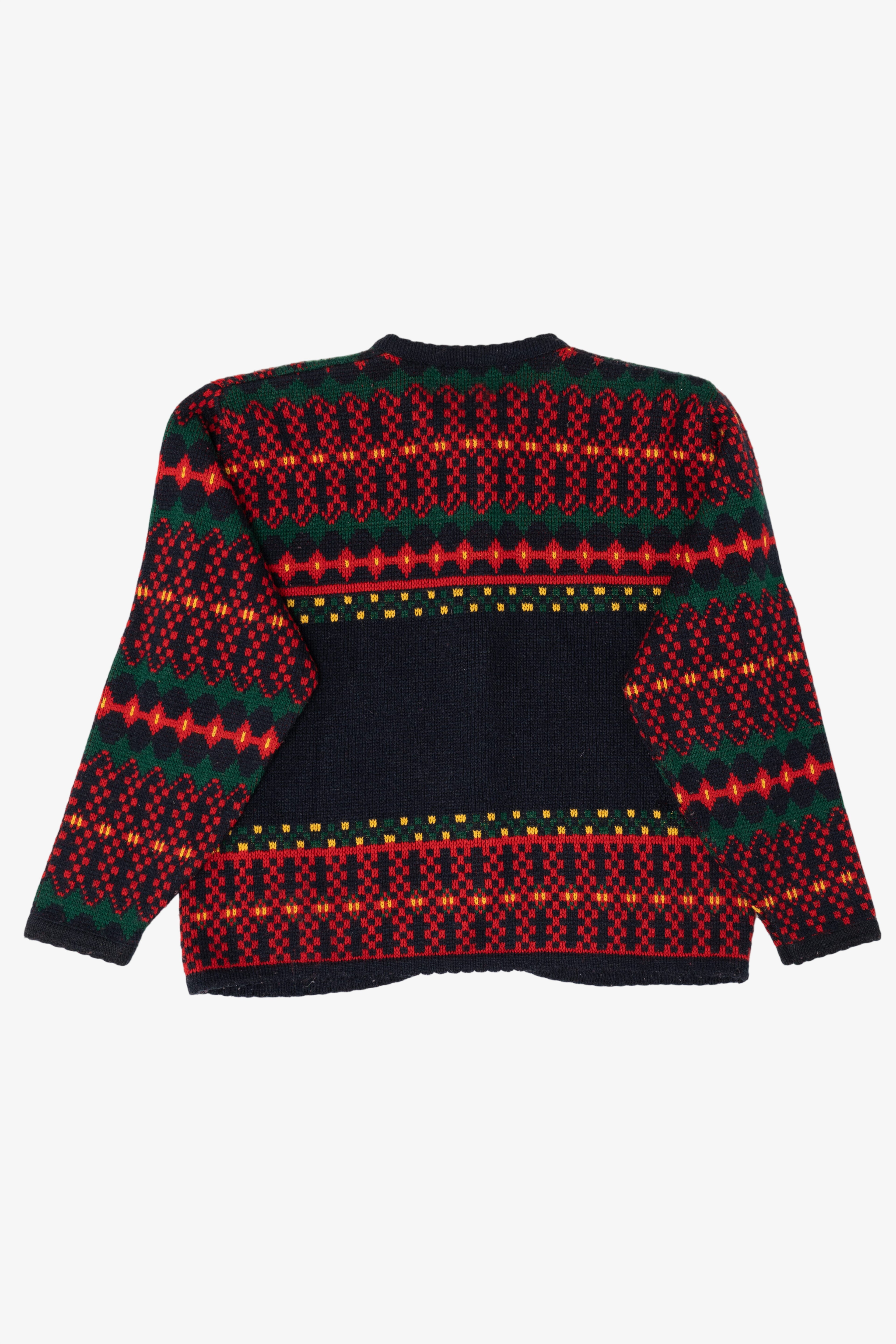 Vintage Red Tally-Ho Scottie Dogs Cardigan Sweater (1980s)