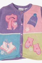 Vintage Kids Lavender Jenny Winter Clothes Ugly Christmas Cardigan (1990s)