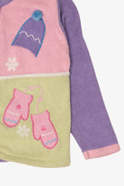 Vintage Kids Lavender Jenny Winter Clothes Ugly Christmas Cardigan (1990s)