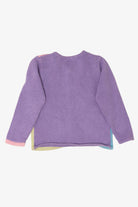 Vintage Kids Lavender Jenny Winter Clothes Ugly Christmas Cardigan (1990s)