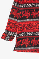 Vintage Red And Black Northcrest Button Up Sweater (1990s)