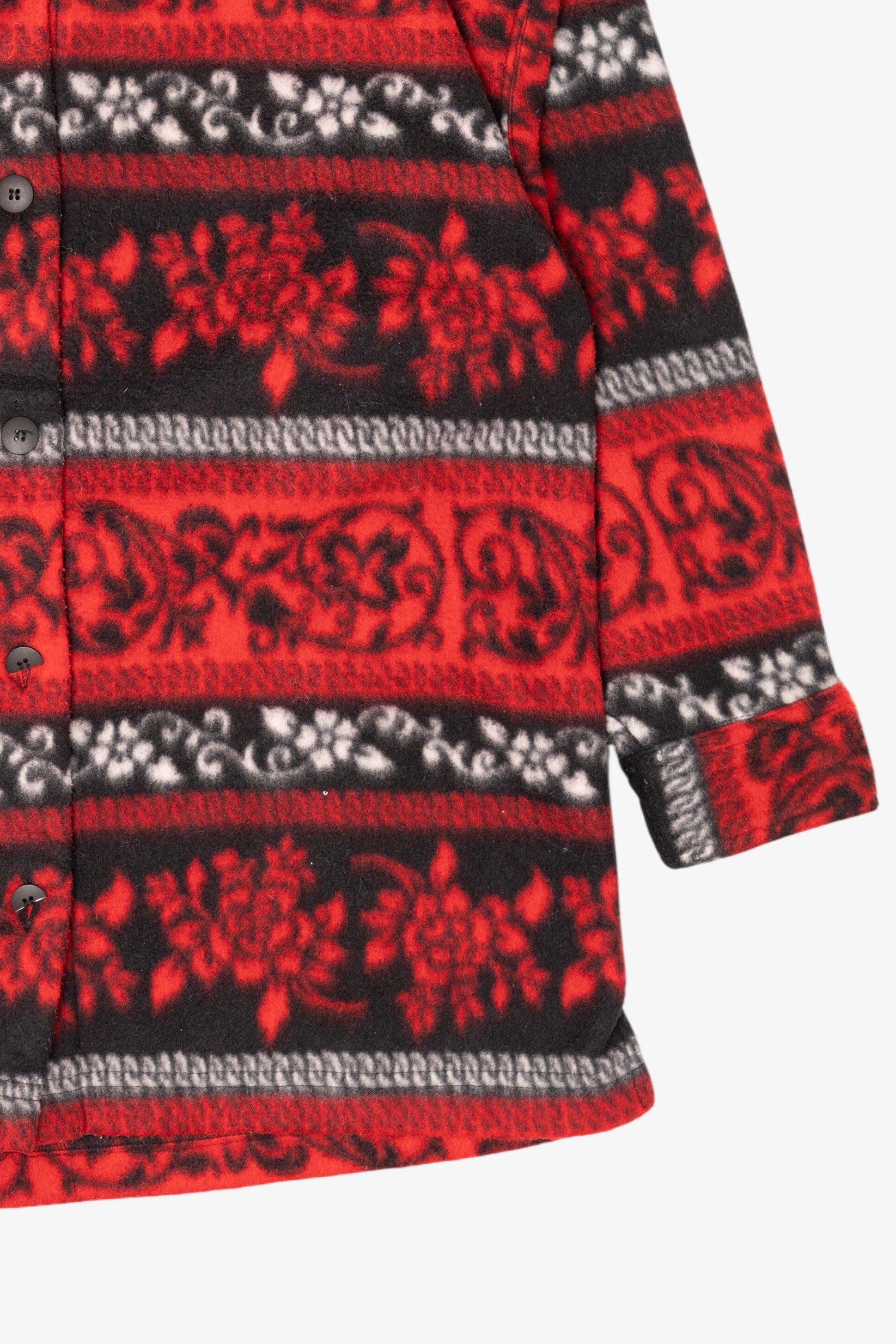 Vintage Red And Black Northcrest Button Up Sweater (1990s)