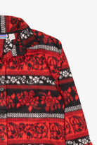 Vintage Red And Black Northcrest Button Up Sweater (1990s)