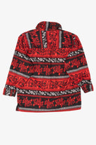 Vintage Red And Black Northcrest Button Up Sweater (1990s)
