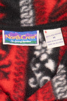 Vintage Red And Black Northcrest Button Up Sweater (1990s)