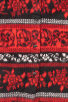 Vintage Red And Black Northcrest Button Up Sweater (1990s)