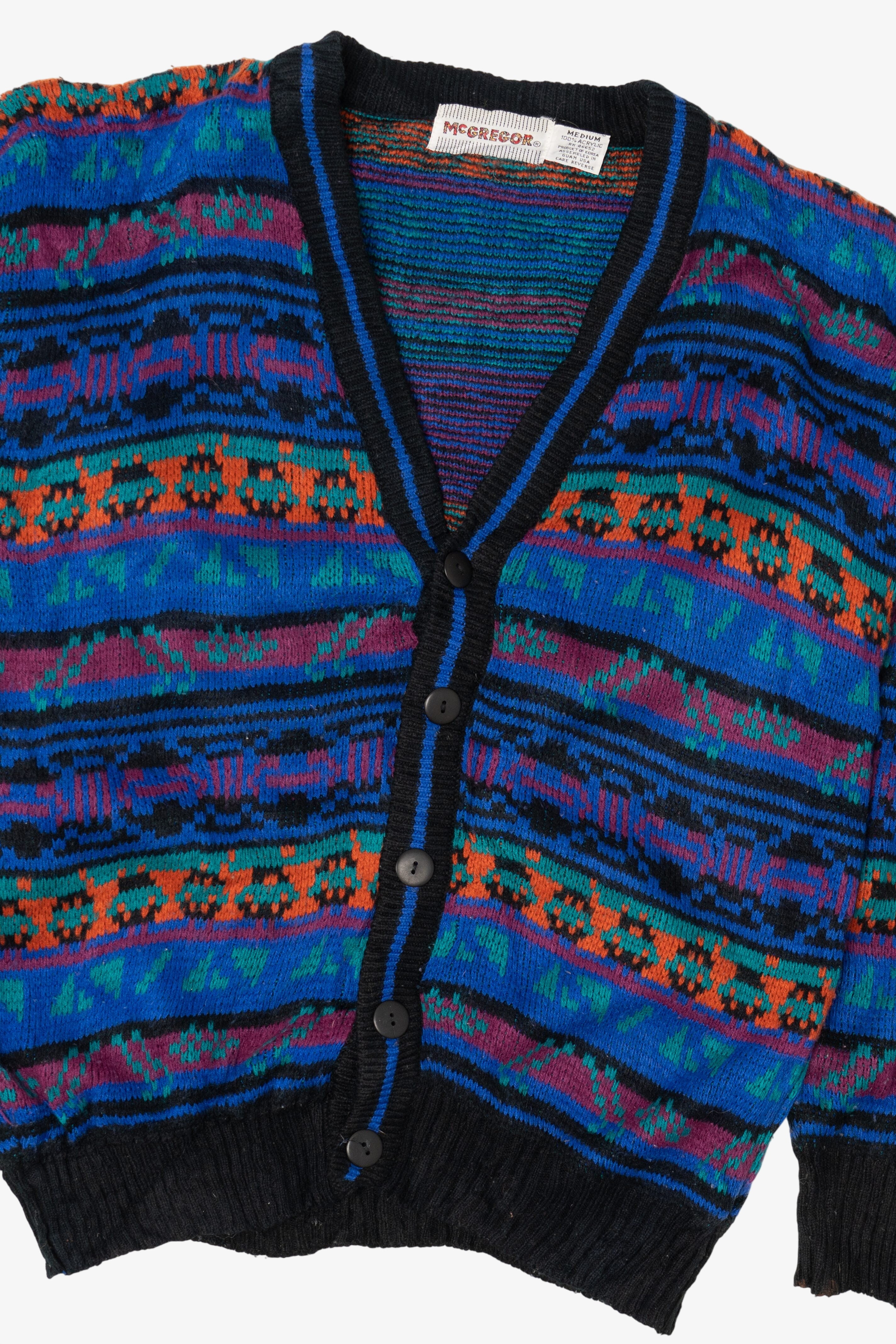 Vintage Blue McGregor Cardigan Sweater (1980s)