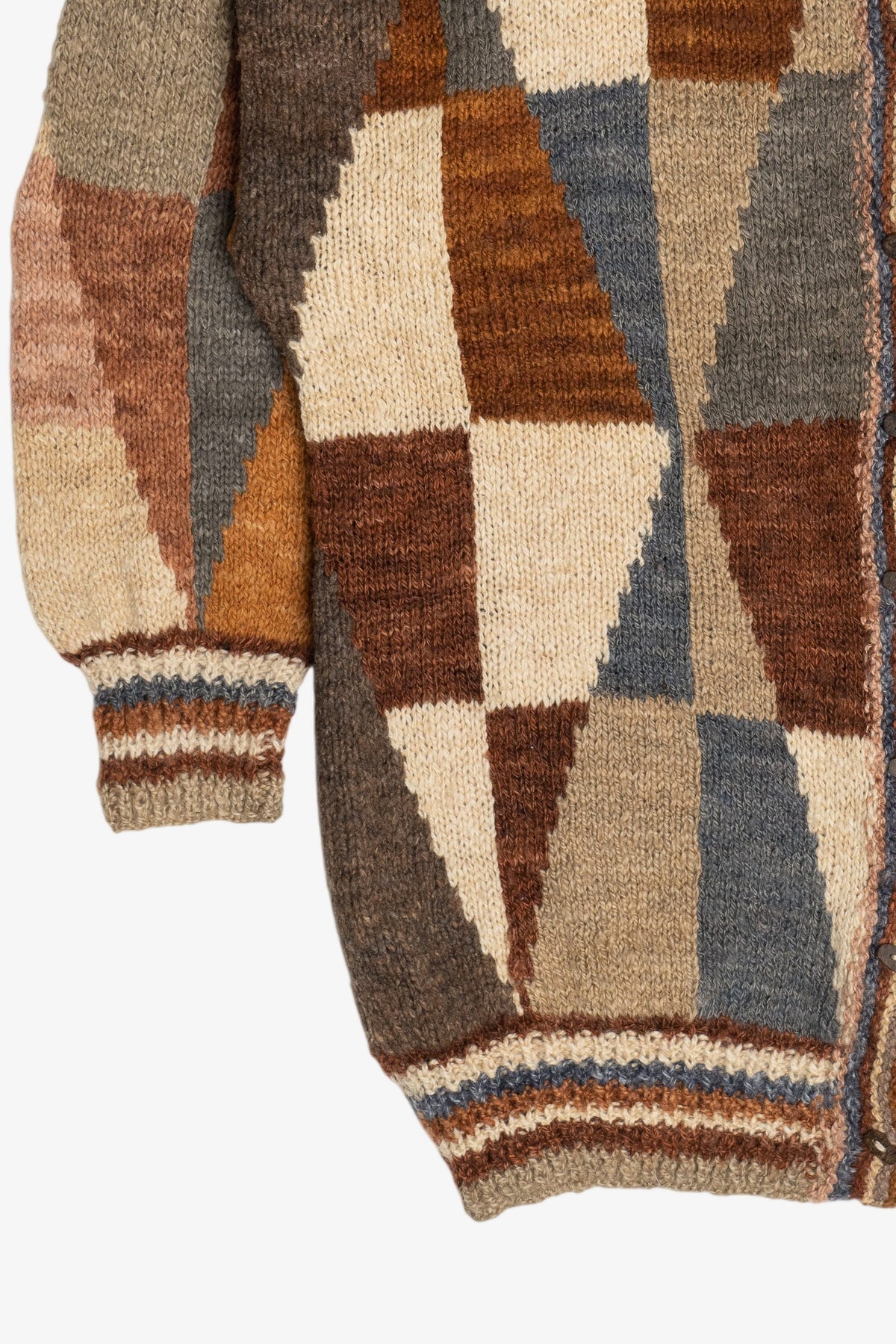 Vintage Geometric Cardigan Sweater (1990s)