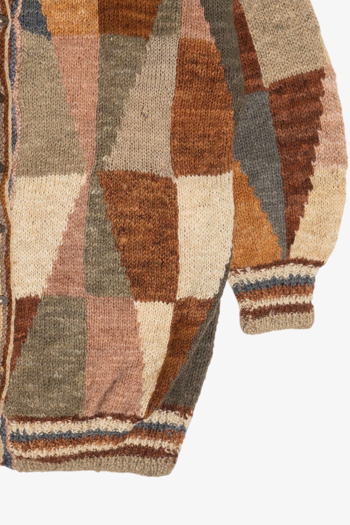 Vintage Geometric Cardigan Sweater (1990s)