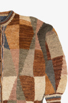 Vintage Geometric Cardigan Sweater (1990s)